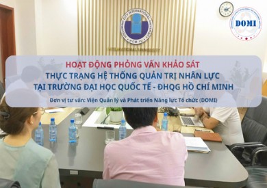 HOẠT ĐỘNG PHỎNG VẤN, KHẢO SÁT THỰC TRẠNG VỀ HỆ THỐNG QUẢN TRỊ NGUỒN NHÂN LỰC TẠI TRƯỜNG ĐẠI HỌC QUỐC TẾ - ĐẠI HỌC QUỐC GIA HỒ CHÍ MINH