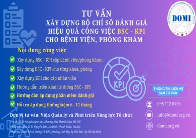 Dịch vụ Tư Vấn Xây Dựng Bộ Chỉ Số Đánh Giá Hiệu Quả Công Việc BSC - KPI Cho Bệnh viện/Phòng khám